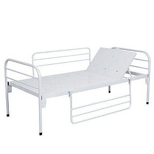 CAMA HOSPITALAR SIMPLES COM CABECEIRA MÓVEL S/ GRADE