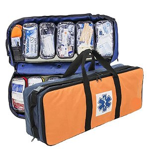 BOLSA RESGATE AZUL E LARANJA TAM G – COMPLETA