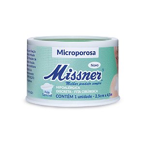 FITA MICROPORE BRANCO 2,5cm X 4,5m