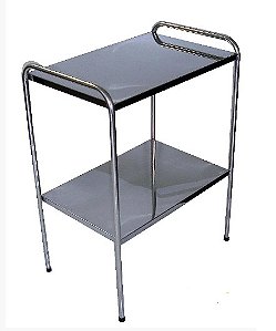 MESA AUX 0,40X0,60X0,80 INOX C/ PONTEIRA