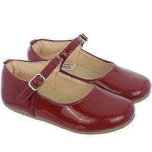 Sapato boneca hotsell vermelho verniz