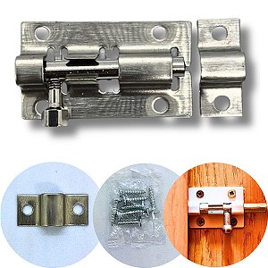 Fecho Trinco Ferrolho Metálico Resistente para Porta