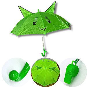 Guarda-Chuva Infantil Automático Temático Com Apito