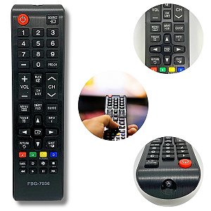 Kit Controle Remoto + Pilhas Compatível Com MU6100 NU7100 TU8000 Q60A