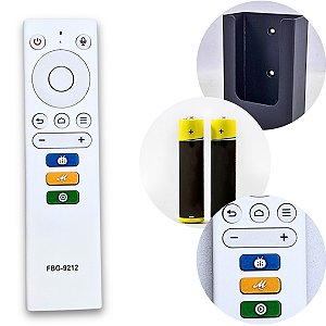 Kit Controle Pilha Suporte Compatível TVBox BTVCast FBG-9212