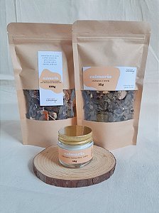 Kit CALMARIA | Vela, blend de ervas e sais aromáticos