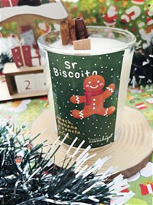 Sr. Biscoito | Maçã, Banana e Canela | Vela de Natal | 175g
