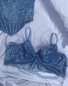 Top brilhante Laila