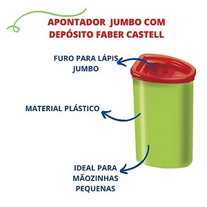 APONTADOR C/ DEPOSITO JUMBO FABER-CASTELL