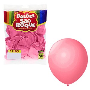 BALAO SAO ROQUE LISO N.8 C ROSA TUTTI FRUTTI C/50