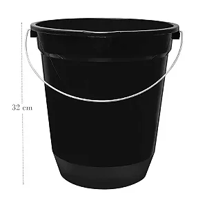 BALDE PLASTICO ECO 13,5L PRETO JAGUAR