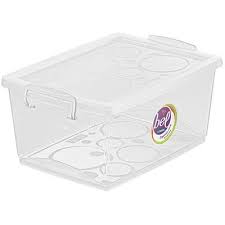CAIXA ORGANIZADORA PLASTICA 7,5L CRISTAL ORDENE OR80400