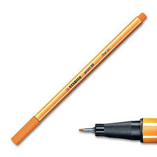 CANETA HIDROGRAFICA STABILO POINT LARANJA FINE 88/54