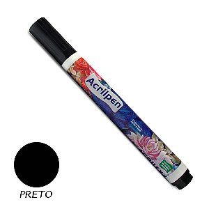 CANETA P/TECIDO ACRILEX PRETO