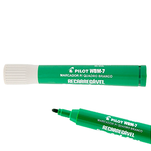 CANETA QUADRO BRANCO VERDE WBM-7 RECARREGAVEL PILOT