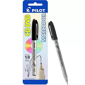 CANETA RETROPROJETOR 1.0 PRETA BLISTER C/1 PILOT