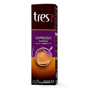 CAPSULA CAFE TRES SUPREMO COM 10 CAP 8G