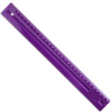 REGUA PLASTICA 30CM POP ROXA DELLO 3112.R