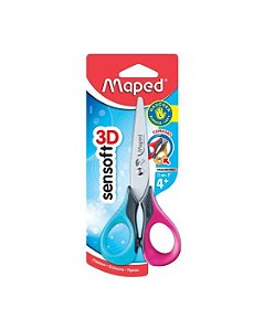 TESOURA ESCOLAR 13CM SENSOFT 3D BLS C/1  069300 MAPED