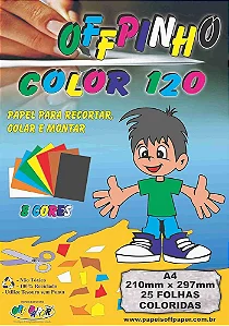 PAPEL CRIATIVO A-4 OFF PAPER 120G C/25 FLS