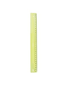 REGUA PLASTICA 30CM DELLO AMARELA PASTEL SERENA DELLO
