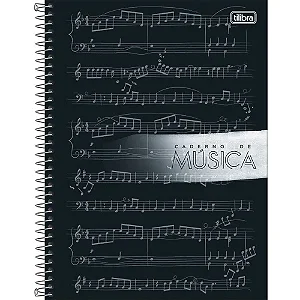 CADERNO ESPIRAL MUSICA UNIVERSITARIO C.D.80FLS FORONI