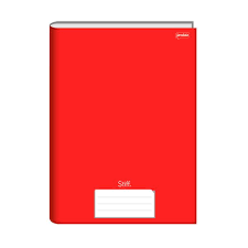 CADERNO BROCHURAO CAPA DURA LINGUAGEM 48FLS VERMELHO
