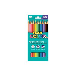 LAPIS DE COR 12 CORES MULTICOLOR