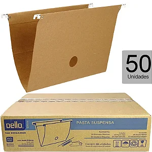 PASTA SUSPENSA KRAFT CX C/50 DELLO 0002.X