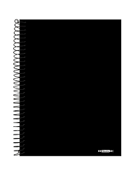 CADERNO 1/4 ESPIRAL CAPA DURA LINGUAGEM 96FLS NEUTRO PRETO TAMOIO