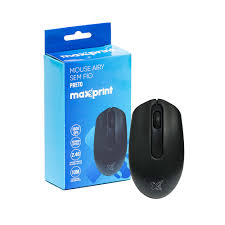 MOUSE SEM FIO AIRY 2.4G 1600DPI PRETO MAXPRINT
