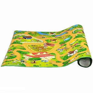 TAPETE DE ATIVIDADE INFANTIL EMBORRACHADO FAZENDINHA 120x200cm
