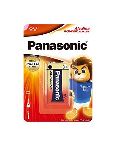 PILHA BATERIA ALCALINA 9V 6LF22XAB/1B PANASONIC