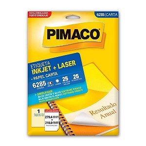 ETIQUETA LASER/JET CARTA 6285 279,4x215,9 PIMACO CX C/25F