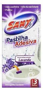 PASTILHA ADESIVA SANITARIA C/3 LAVANDA SANY BRIL