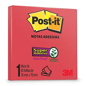 POST-IT TELHA 76 X 76 MM 90 FOLHAS