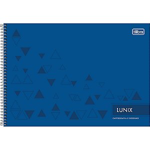CADERNO CARTOGRAFIA CAPA DURA MILIMETRADO LUNIX 60FLS