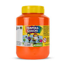 TINTA GUACHE 500ML LARANJA 517 ACRILEX