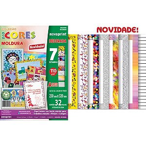 PAPEL ECOCORES MOLDURA DECORADA 230X320MM 110G 32FLS NOVAPRINT
