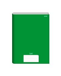 CADERNO BROCHURAO CAPA DURA LINGUAGEM 48FLS VERDE