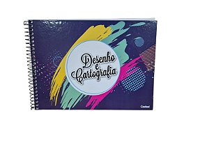 CADERNO CARTOGRAFIA CAPA DURA  80FLS