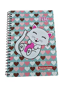 CADERNO 1/4 ESPIRAL CAPA DURA XADREZ PANAMERICANA 96FLS