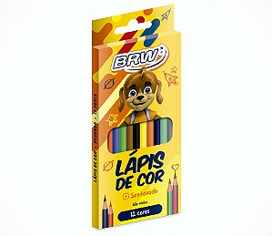LAPIS DE COR 12 CORES BRW