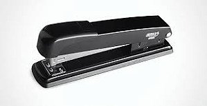 GRAMPEADOR DE METAL PARA 25FLS - BASE DE 16CM - PRETO