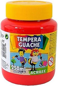 TINTA GUACHE 250 ML VERMELHO FOGO ACRILEX