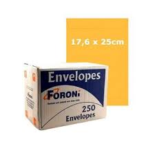 ENVELOPE OURO 17X25 80g 2725 C/250 FORONI