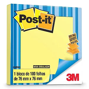 POST-IT REFIL AMARELO 76 X 76 MM 100 FOLHAS
