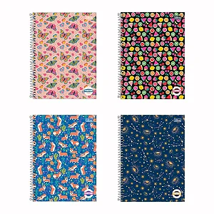 CADERNO UNIVERSITARIO CAPA DURA TILIBRA PEPPER FEMININO 80F