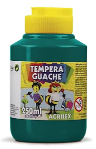 TINTA GUACHE 250 ML VERDE BANDEIRA ACRILEX
