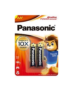PILHA PEQUENA ALCALINA AA LR6/2B C/2 UN PANASONIC